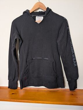 Dovetail Workwear Black Hoodie Sweatshirt Women's Medium Zip Pocket Pullover M